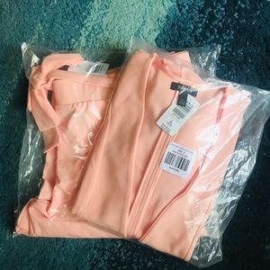 Light Pink Drape Front Blazer